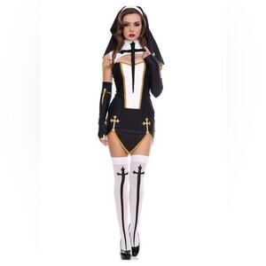NEW Bad Habit Nun Halloween Costume Size Small